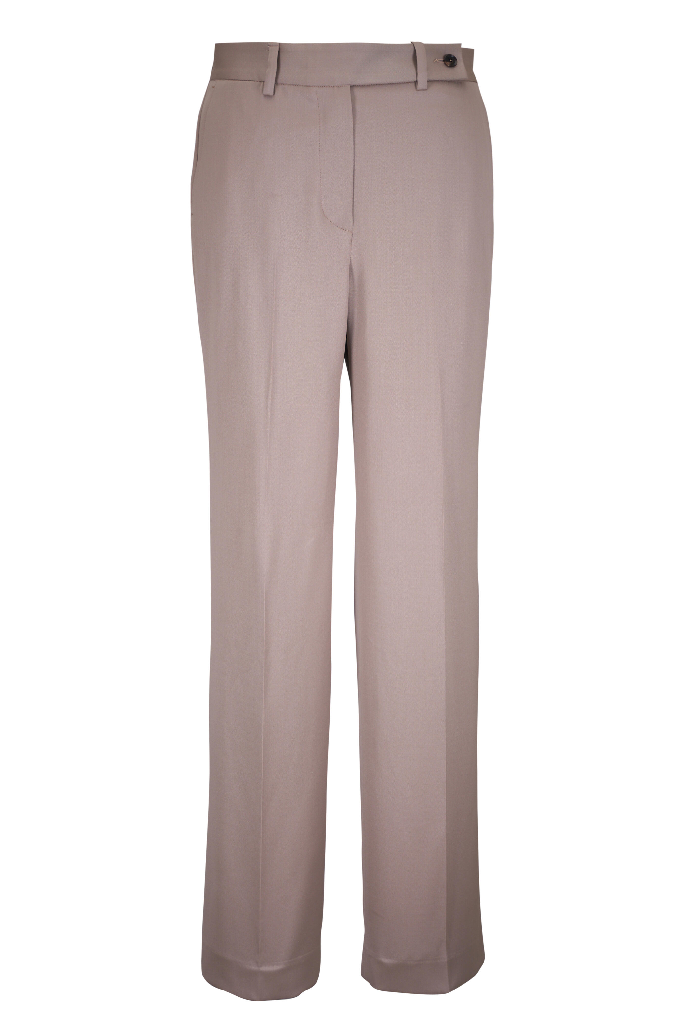 Kiton - Taupe Straight Leg Pant