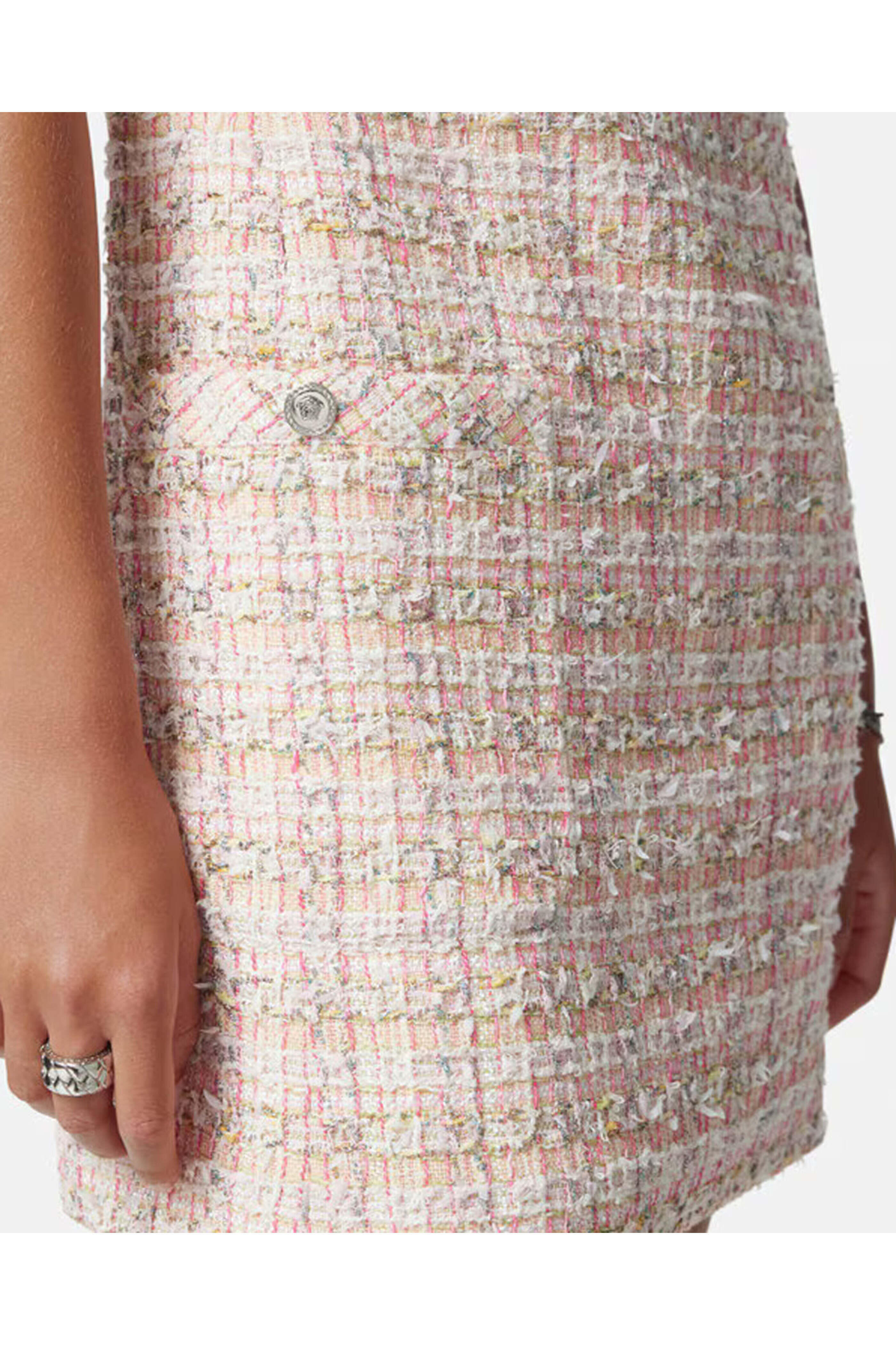 【関税＆送料込み】Versace Wool Blend Tweed Dress Versace Tweed Mini Dress - Bergdorf Goodman