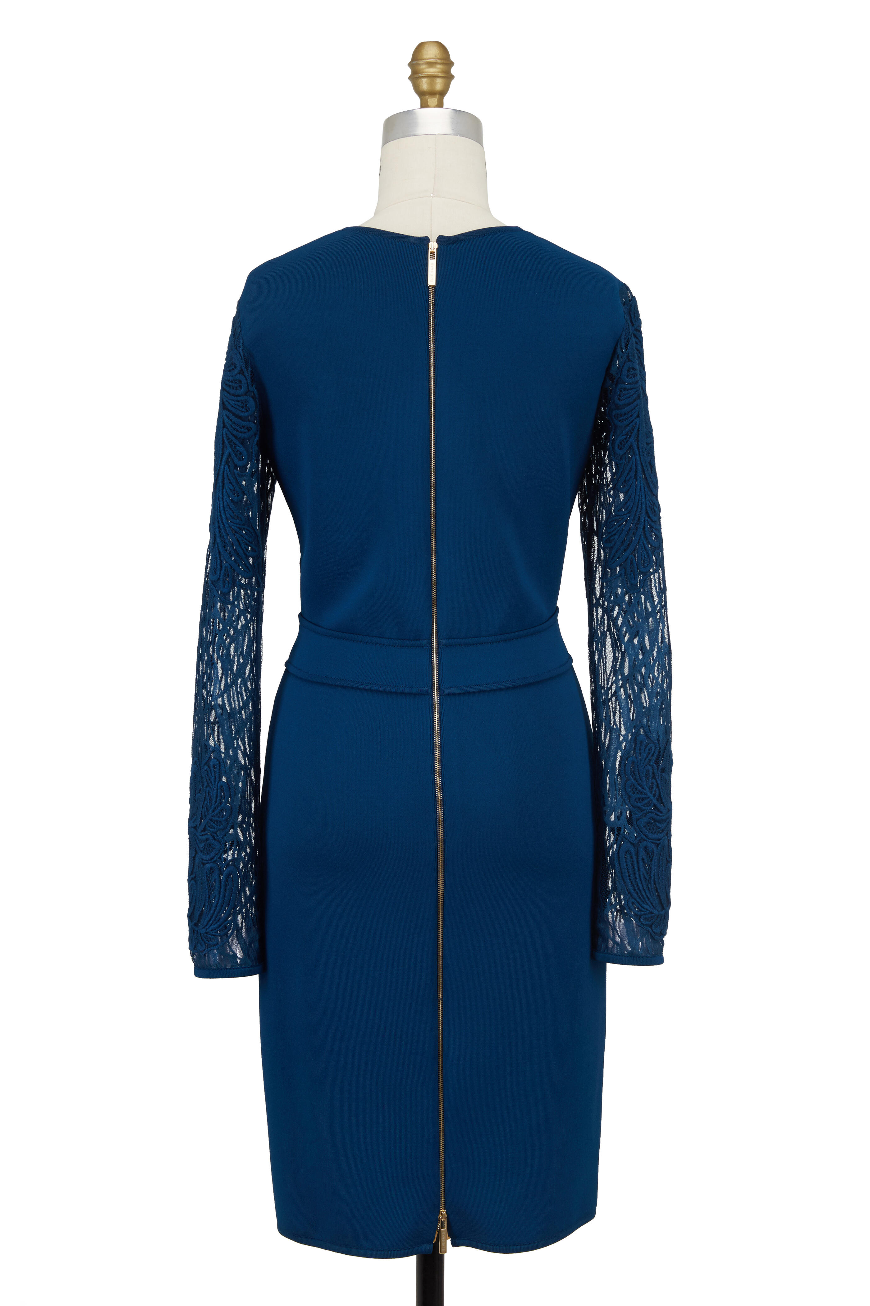 Peacock blue shop lace dress