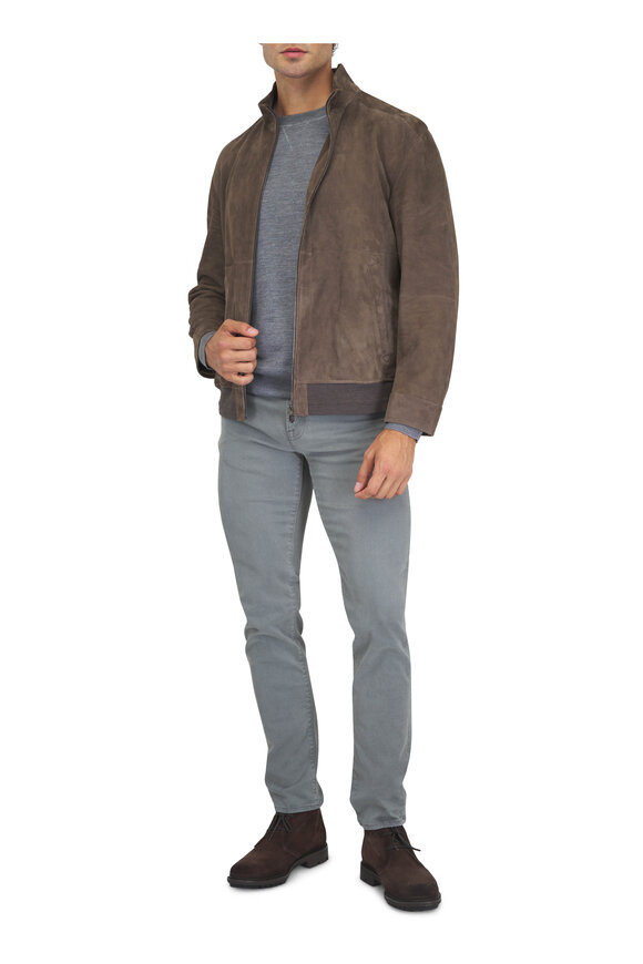 Frame L'Homme Dusty Emerald Brushed Twill Jean - view 2
