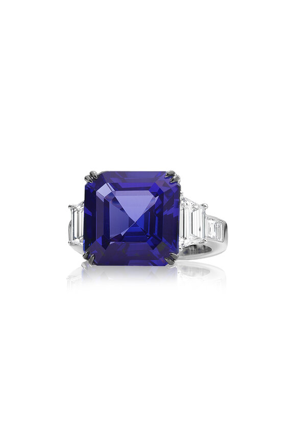 Nam Cho Tanzanite & Diamond Cocktail Ring