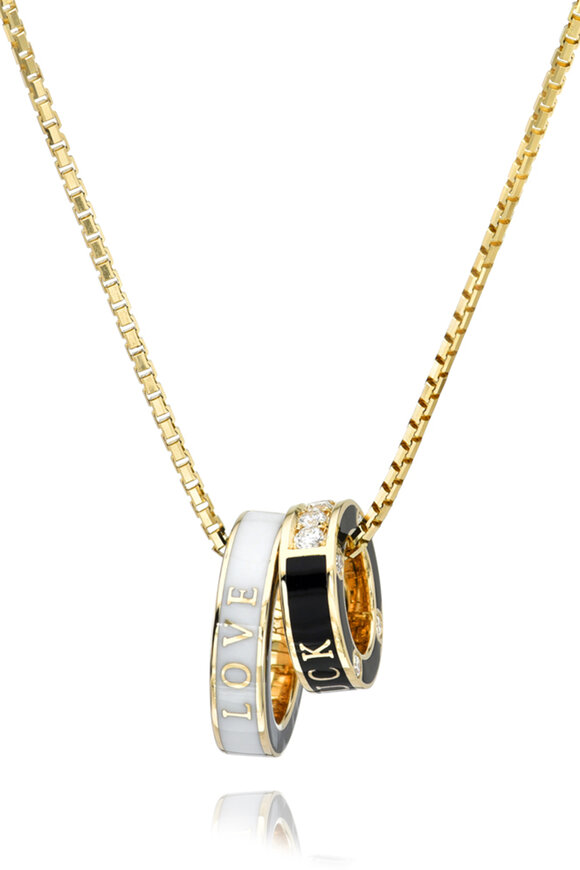 Dru 14k Yellow Gold Diamond Love Bomb Pendant - view 5