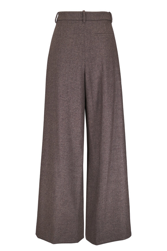 TWP Avery Dark Oat Melange Wool & Cashmere Pant - view 4