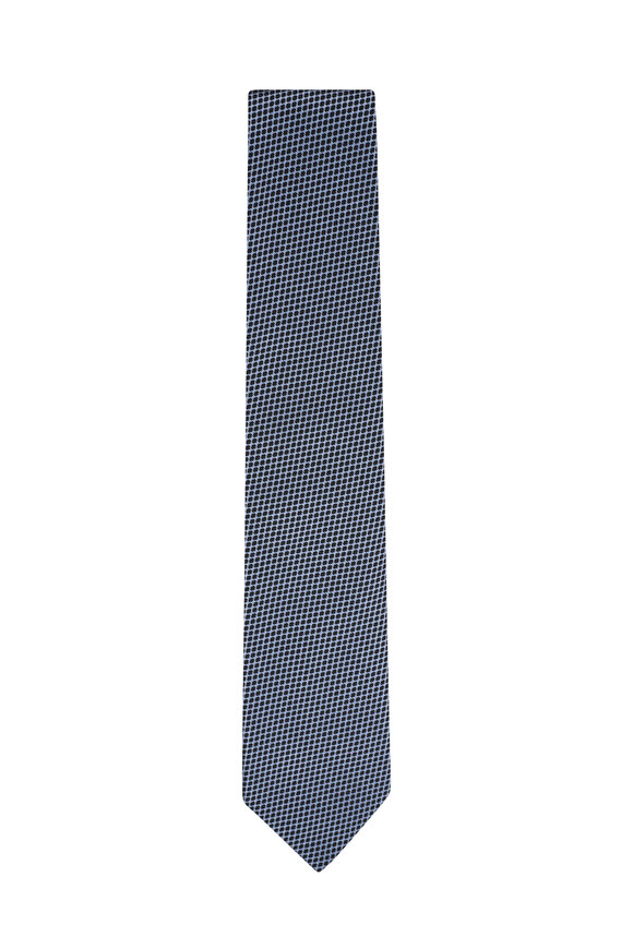 Tom Ford - Blue Texted Silk Necktie 