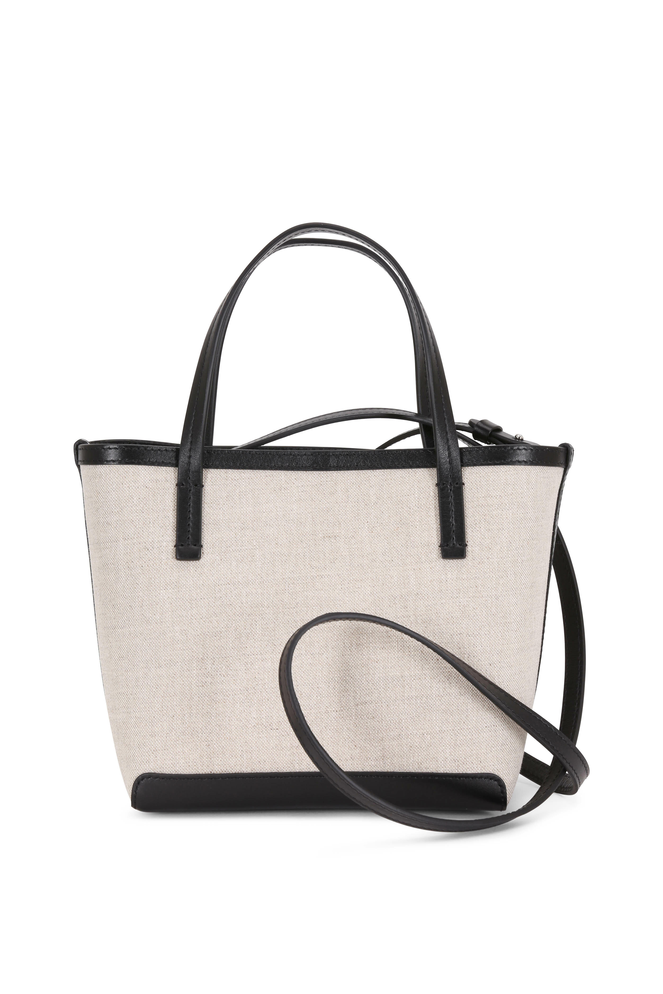 The Row Natural Black Canvas Small Park Tote