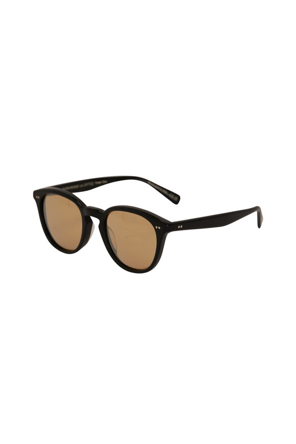 Oliver Peoples Desmon Sun Black & Yellow Sunglasses - view 5