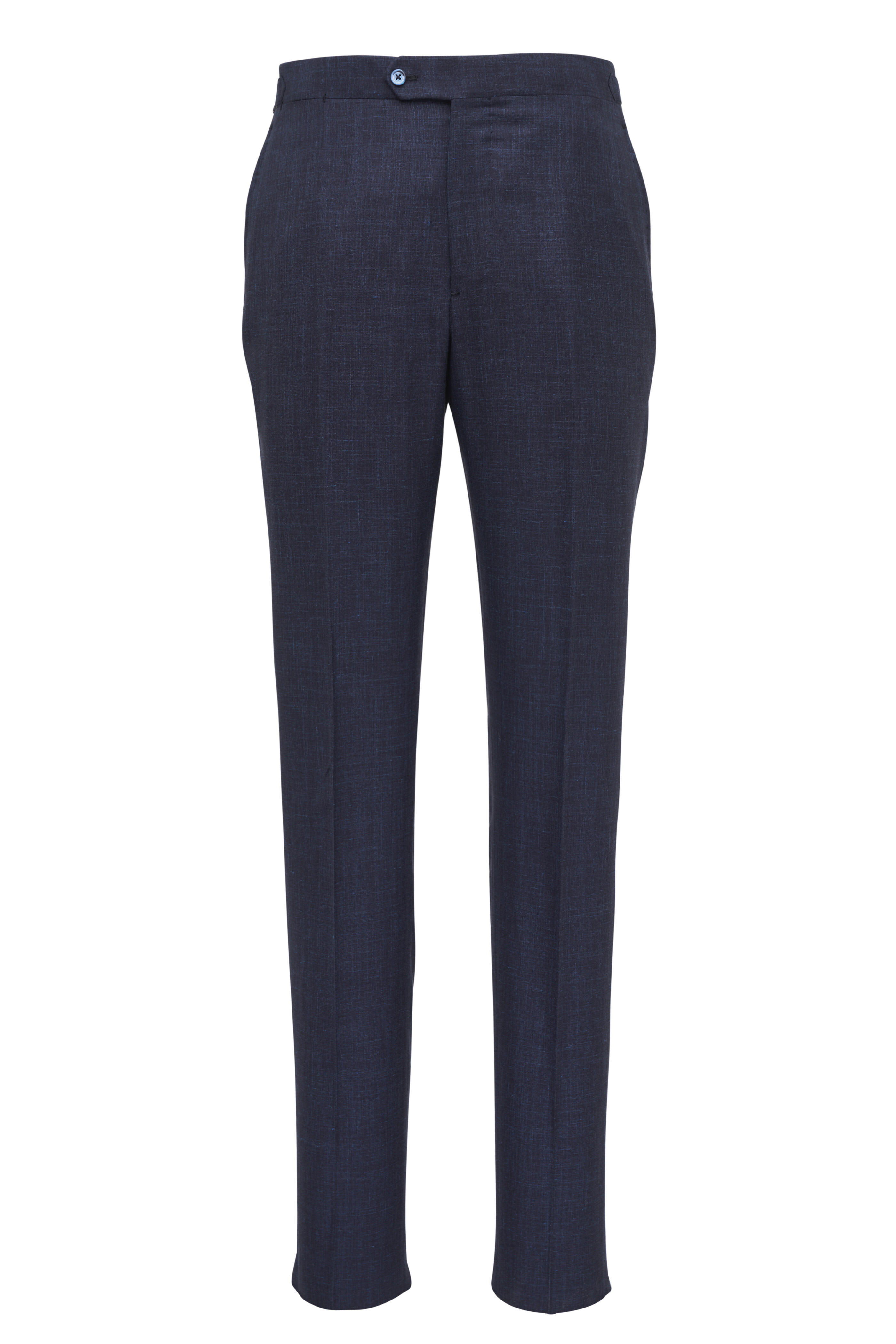 Isaia - Navy Silk, Cashmere & Linen Dress Pant