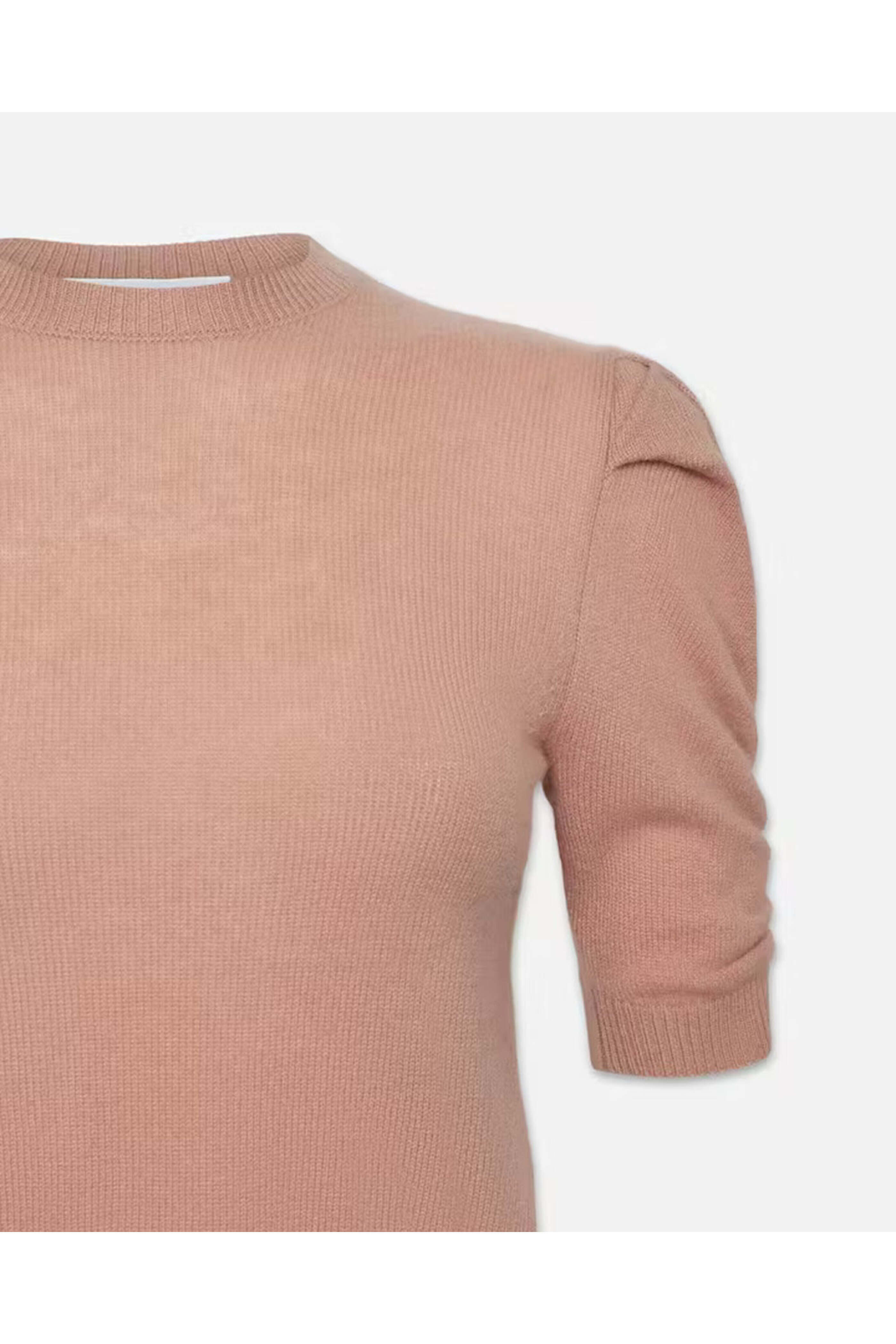 Frame - Camel Cashmere Ruched Sweater