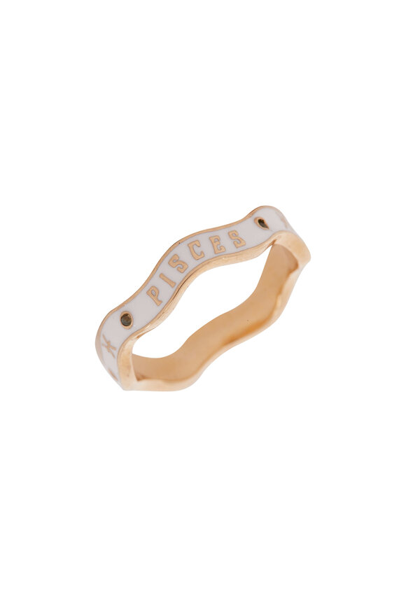 Marlo Laz - Zodiac Enamel Wave Ring