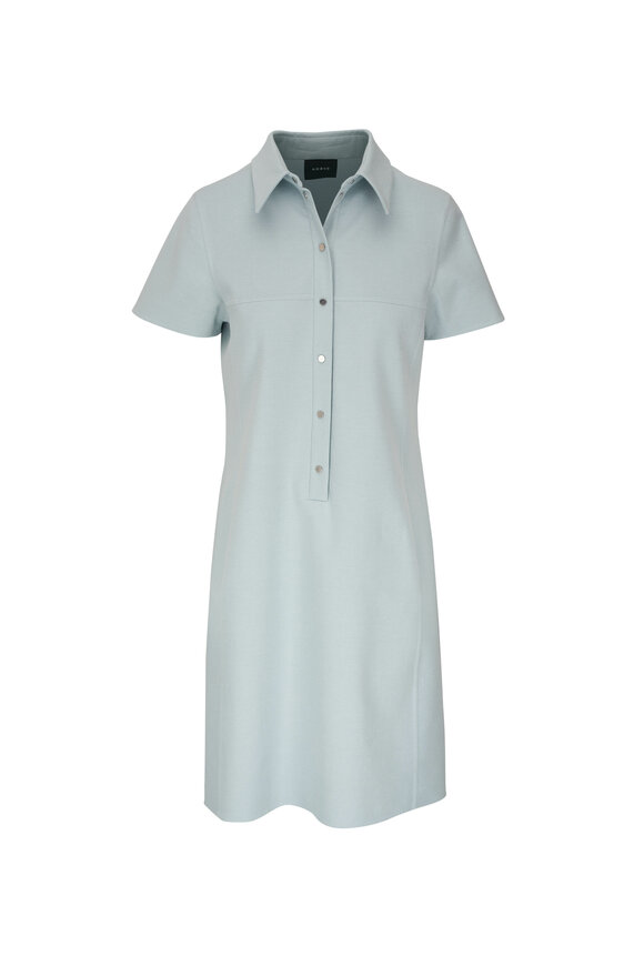 Akris Bleach Blue Collared Shirtdress