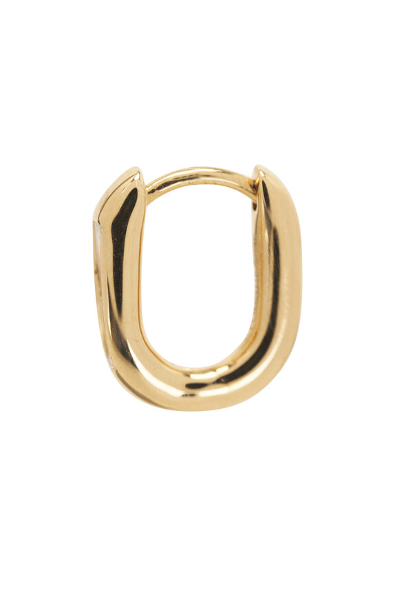 Foundrae - Yellow Gold Diamond Petite Baguette Ear Fob