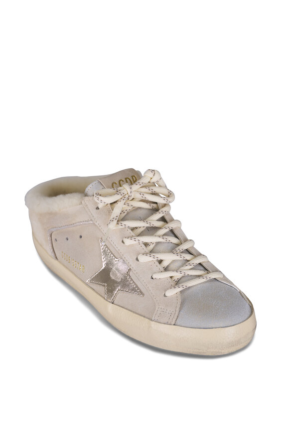 Golden Goose Super Star Seed Pearl & Platinum Suede Sneaker