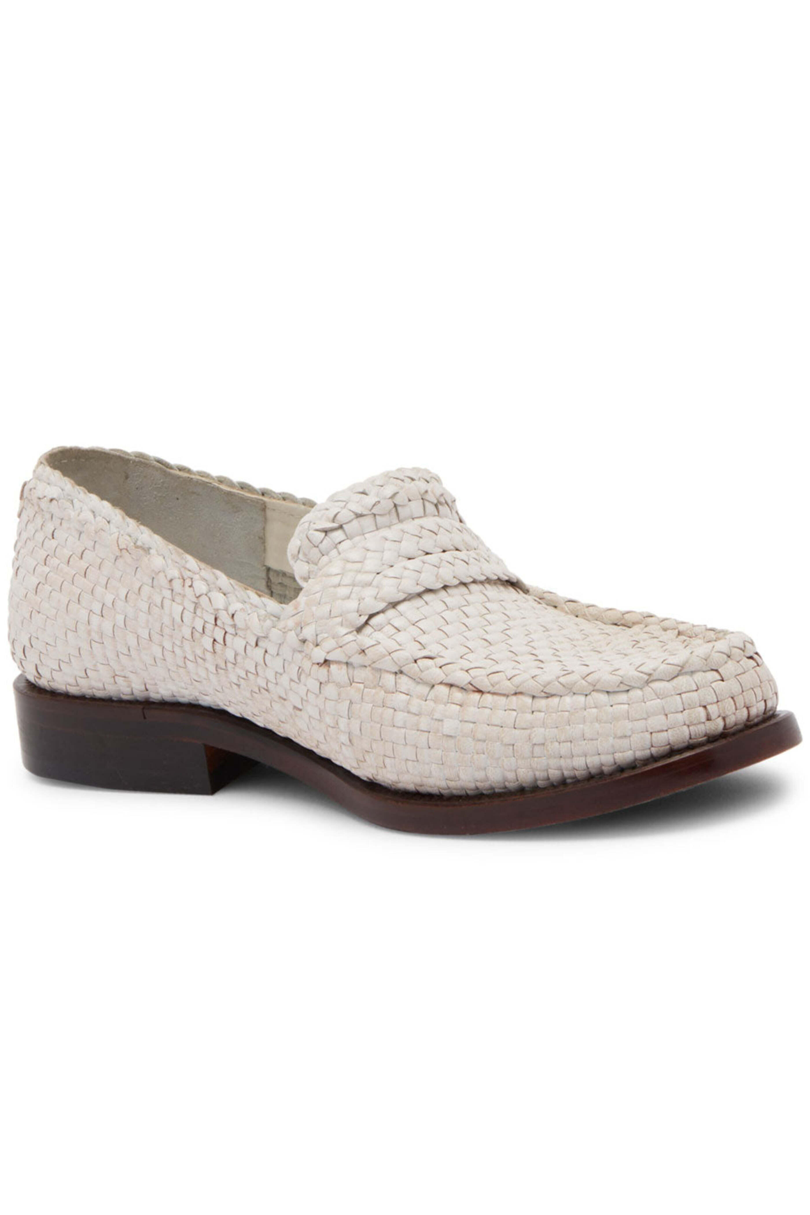 SALE！【MARNI（マルニ）】ホワイト ローファー White leather Bambi 3.0 loafer with double buckle | Marni