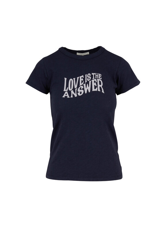 Rag & Bone - Love Salute Blue Graphic T-Shirt