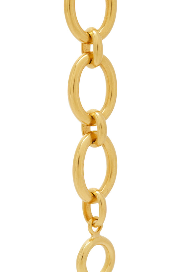 Caroline Ellen - 20K Yellow Gold XL Oval Link Bracelet