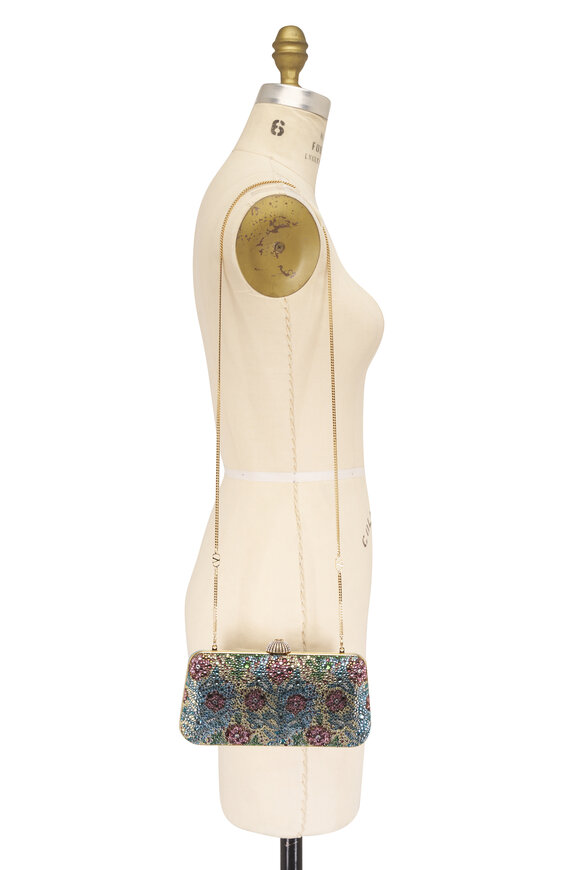 Valentino Garavani Minaudiere Carry Secrets Floral Chain Clutch - view 7