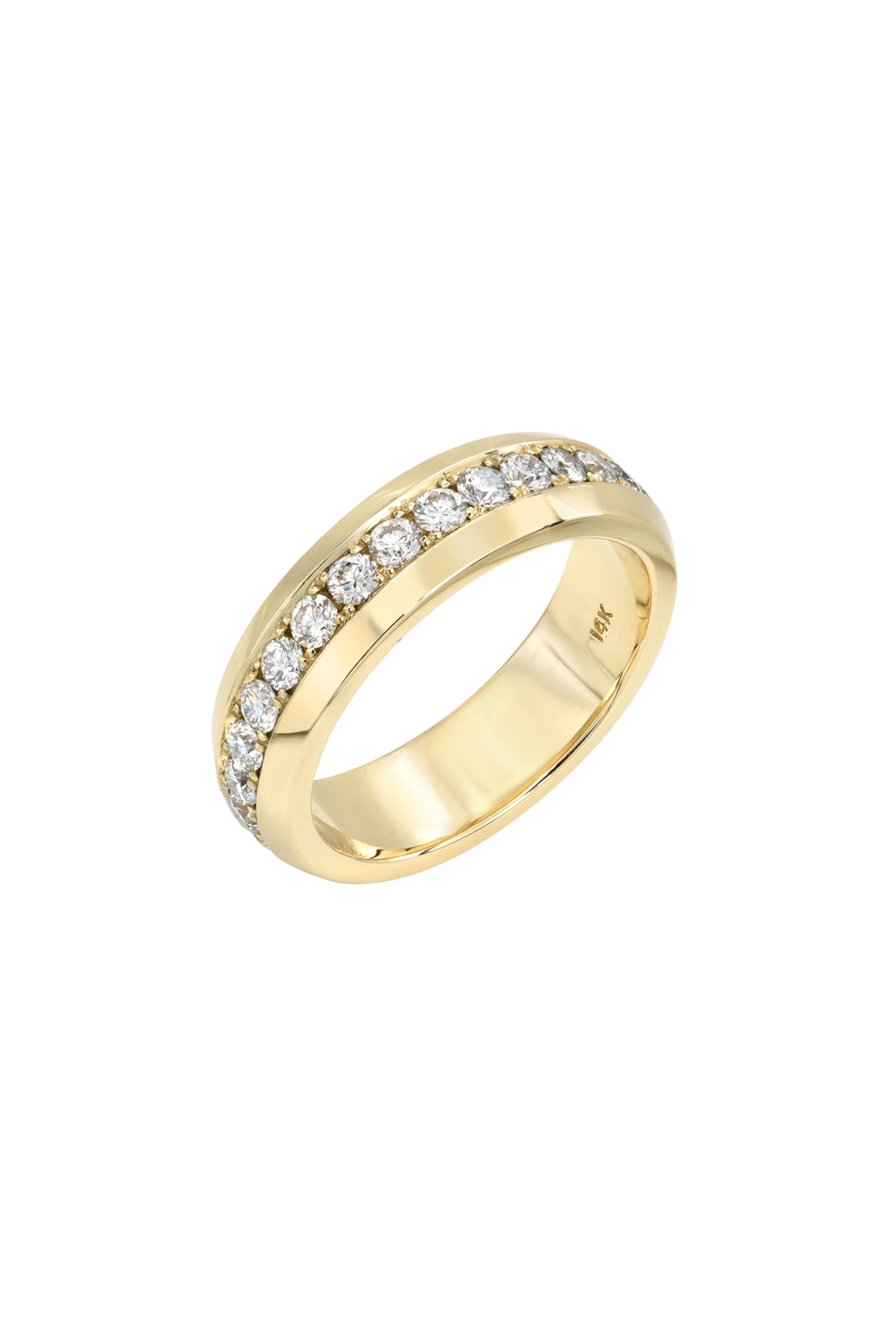 Dru - Diamond Bevel Band | Mitchell Stores