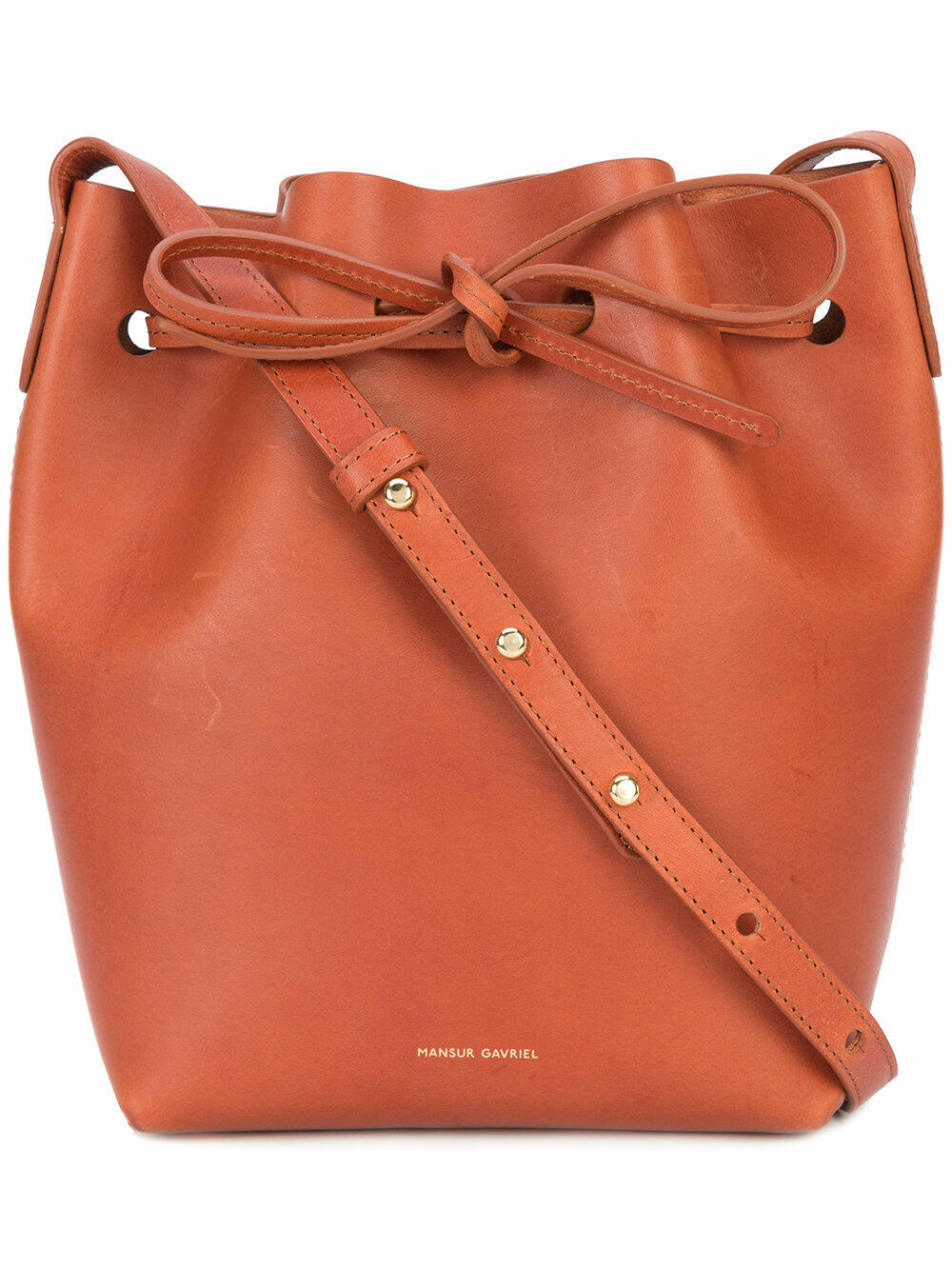 Mansur Gavriel - Brandy Leather Mini Bucket Bag