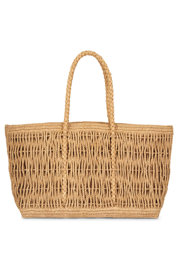 The Row Georgica Thé Woven Raffia Tote Bag - view 1