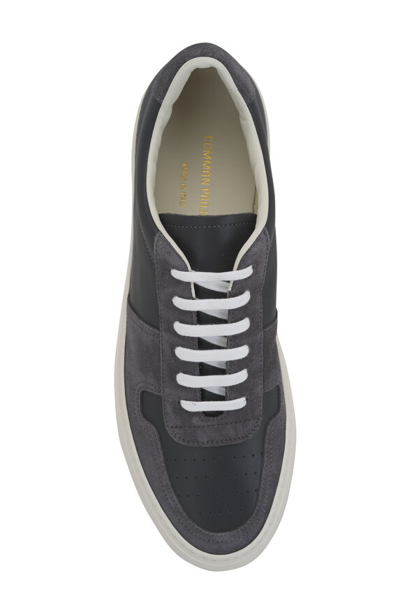 Common Projects - Bball Duo Suede & Leather Low Top Sneaker 