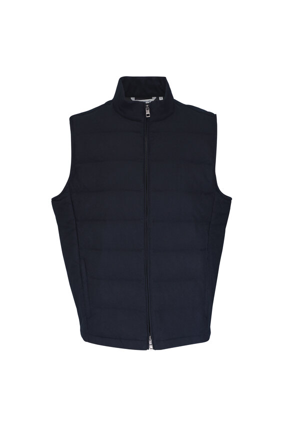 Paul & Shark - Black Quilted Down Vest | Mitchell Stores