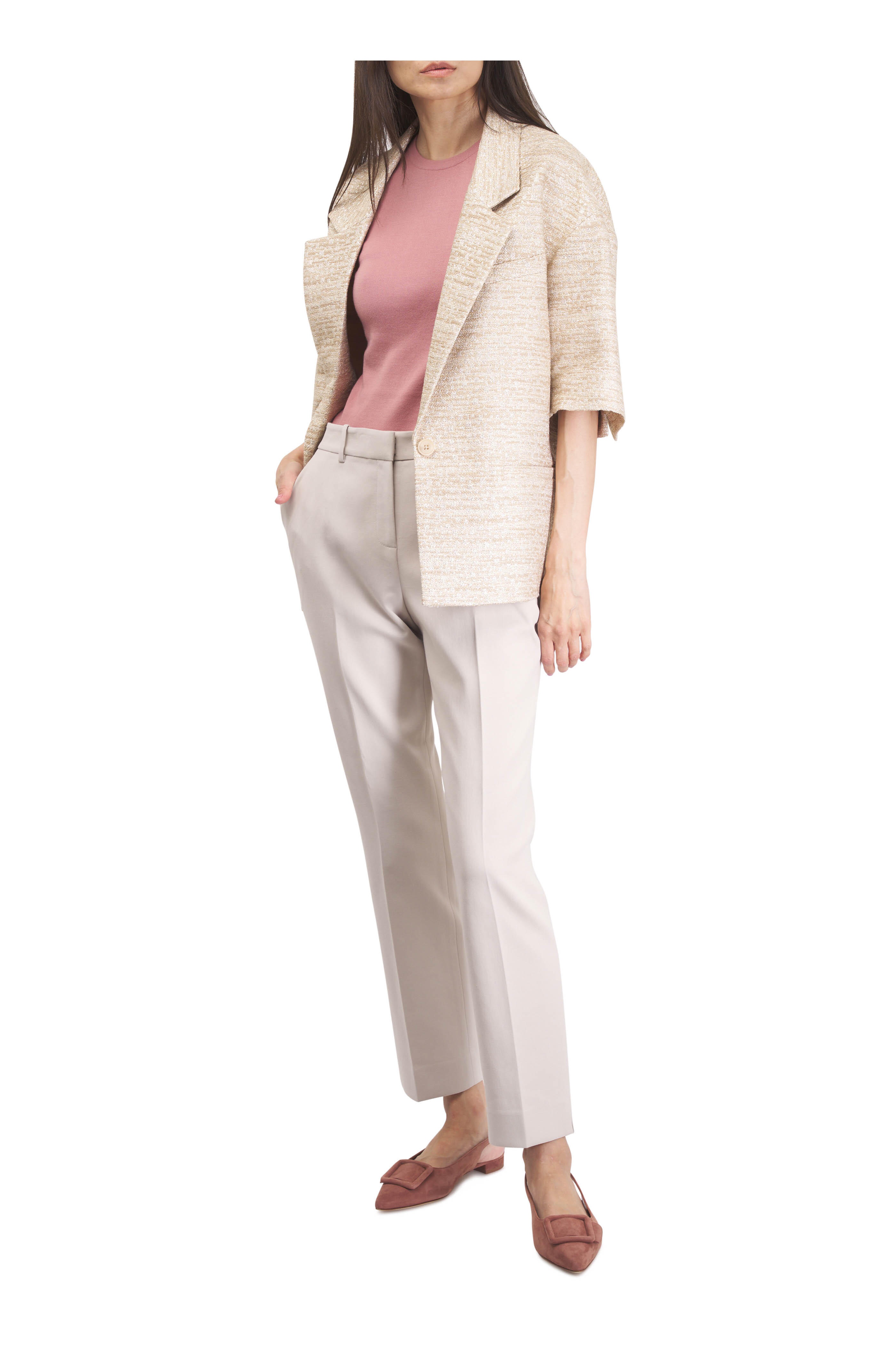 Manolo Blahnik - Maylura Medium Brown Suede Slingback Flat