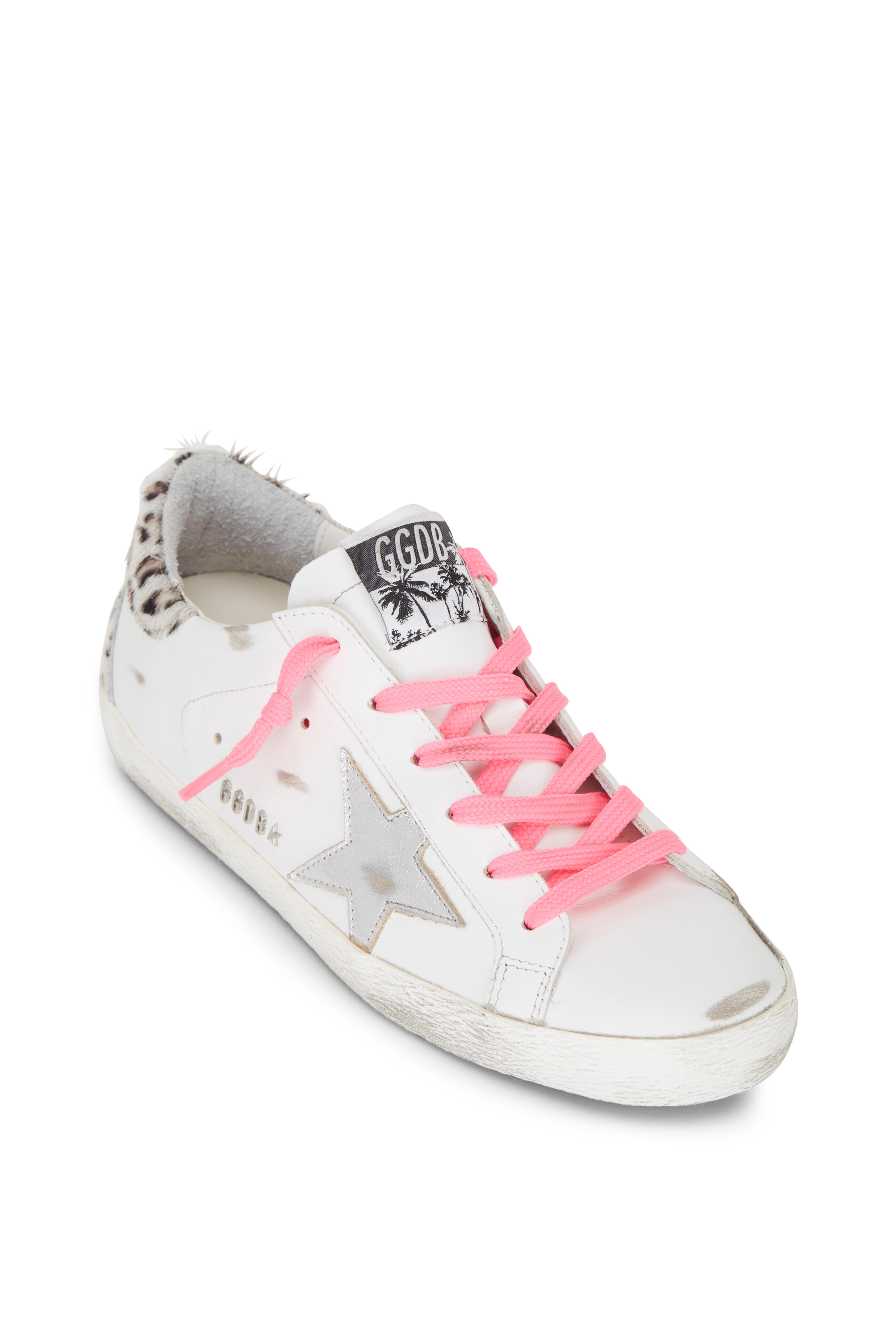 Super Gropies ペルソナ5 ダンシング　スニーカー　24.5 Golden Goose - Super-Star White Leopard Heel Low Top Sneaker