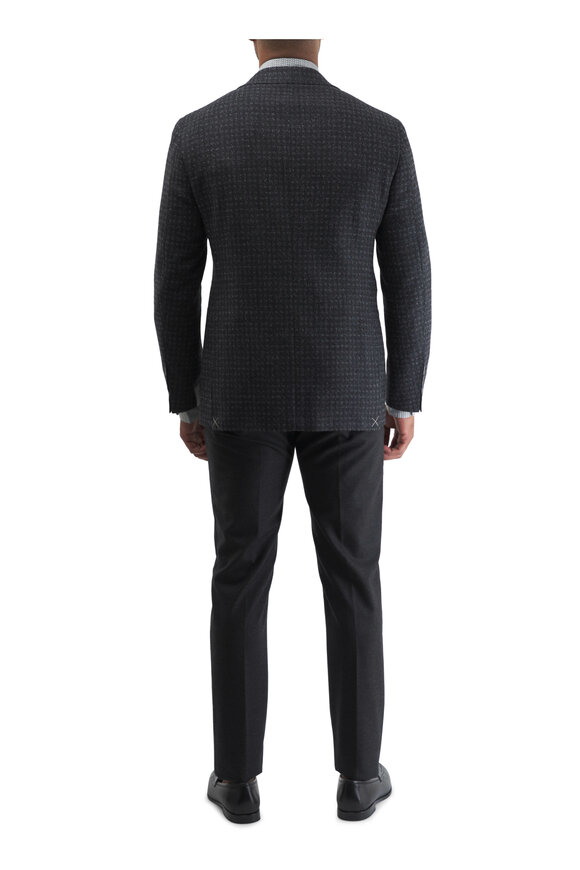 Marco Pescarolo - Charcoal Gray Cashmere Five Pocket Pant 