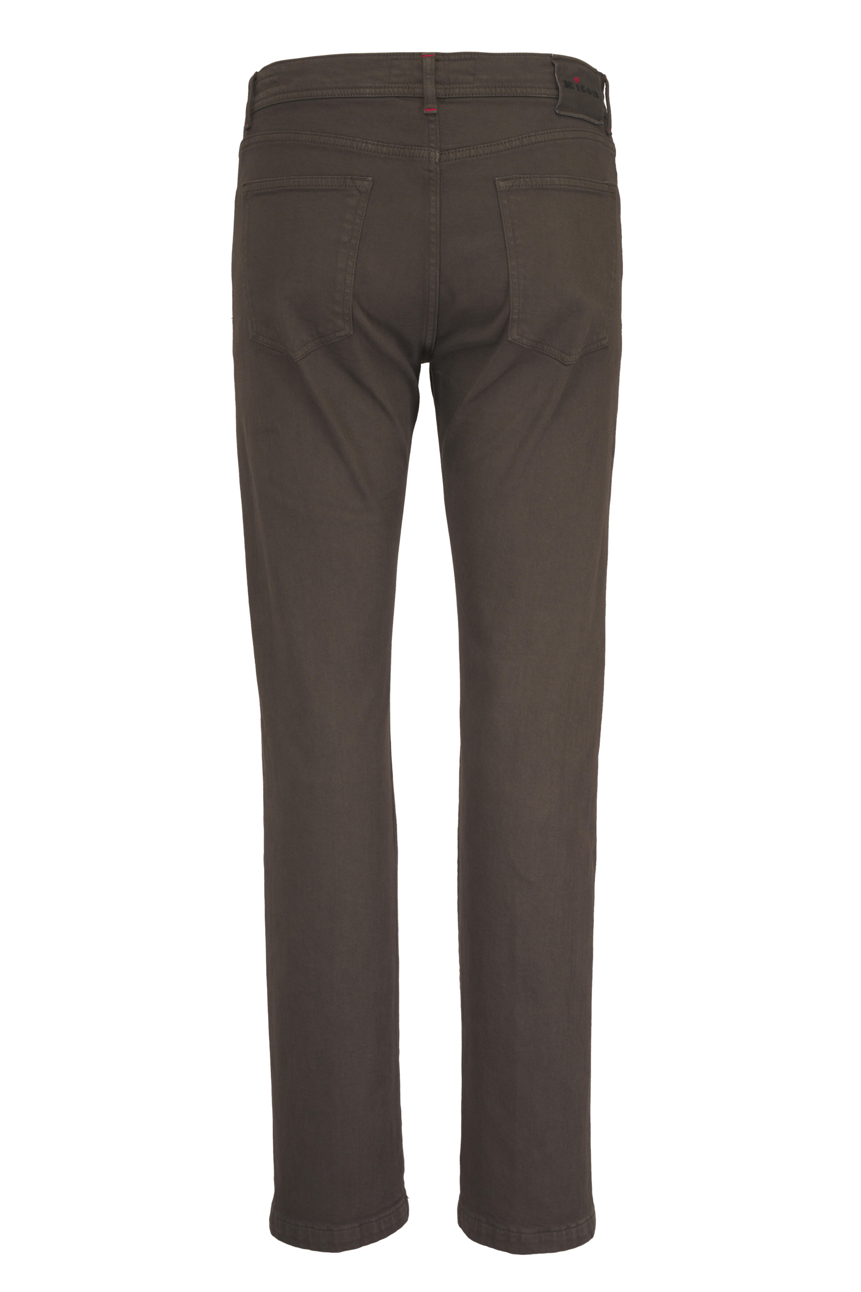 Kiton - Brown Five Pocket Denim Pant - view 2