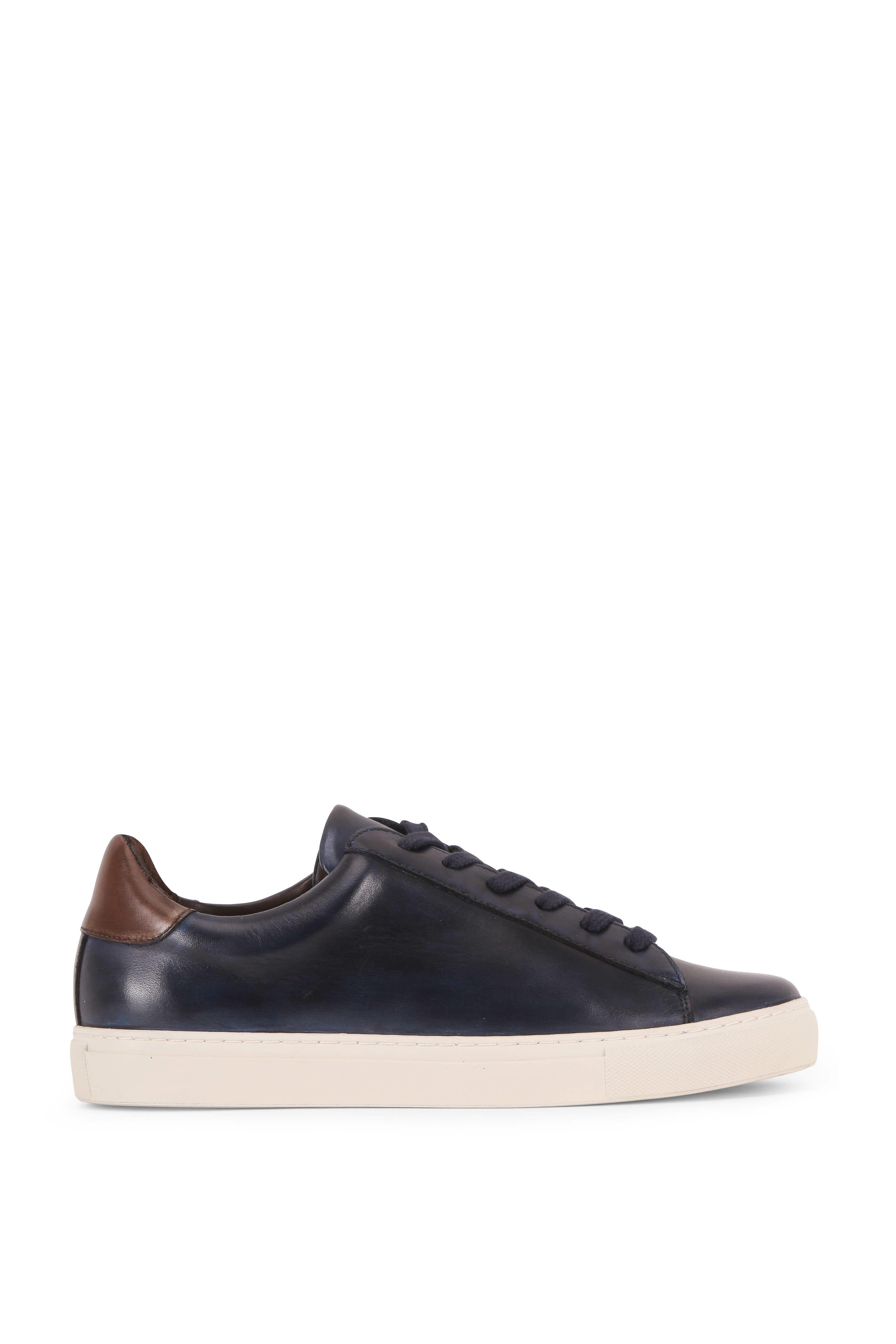 G Brown - Court Navy Blue Leather Sneaker