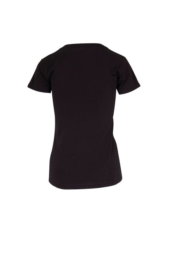 Nili Lotan Carol Black V-Neck T-Shirt - view 2