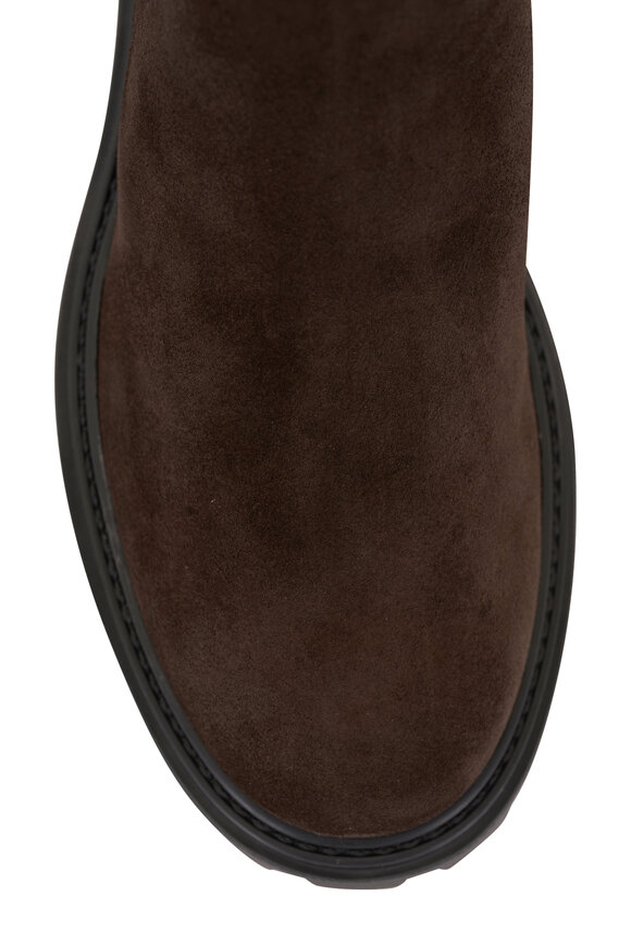 Tod's - Palissandro Brown Suede Chelsea Boot, 25mm