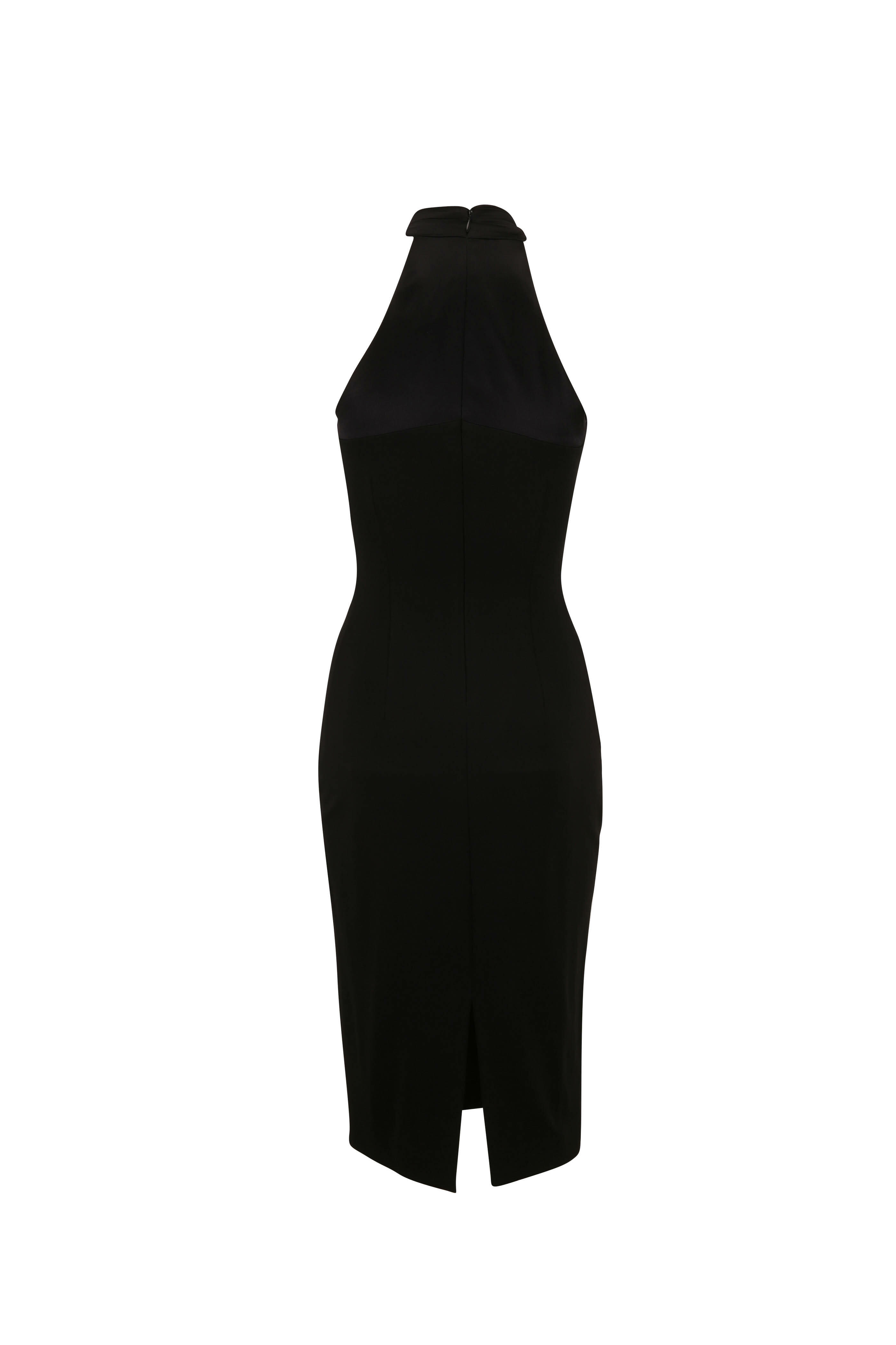 Cushnie - Black Halter Sleeveless Pencil Dress | Mitchell Stores