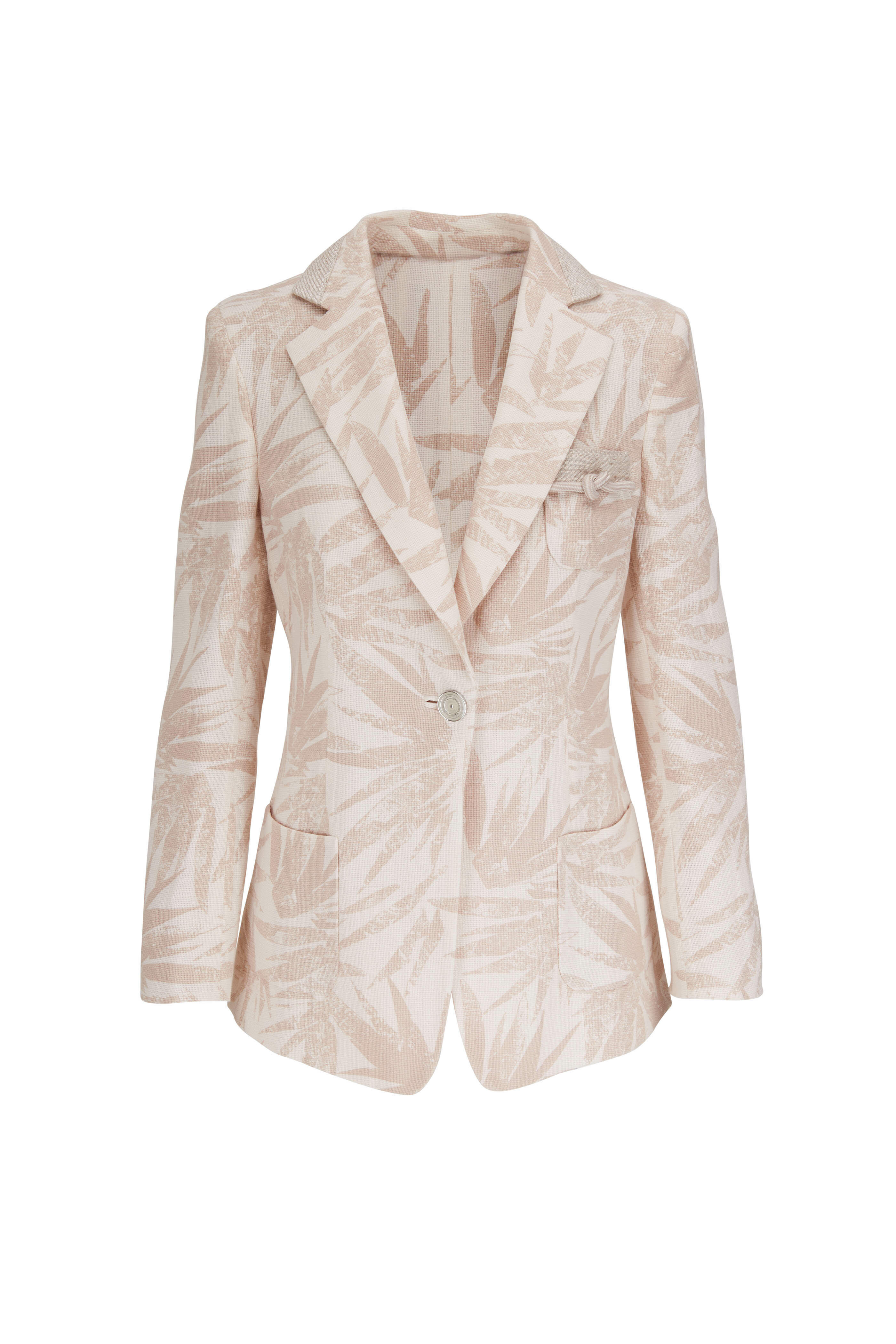 Giorgio Armani - Sand Printed Foliage Jacket