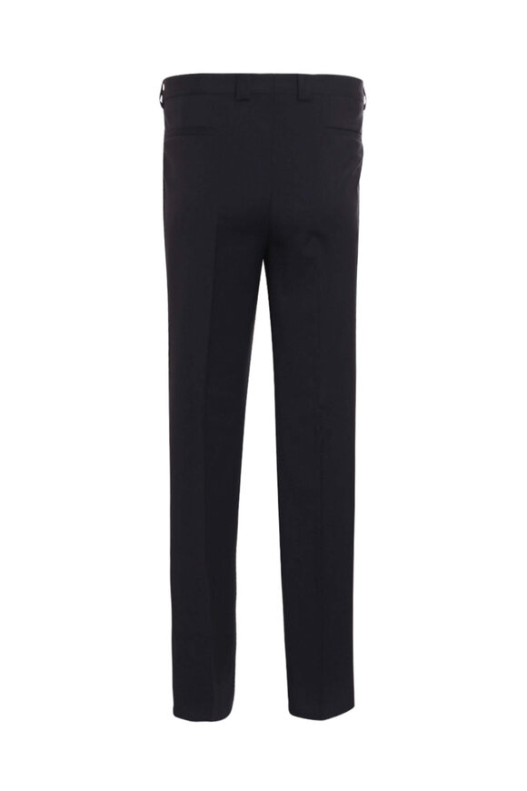 Brunello Cucinelli - Navy Stretch Wool Single Pleat Leisure Pant