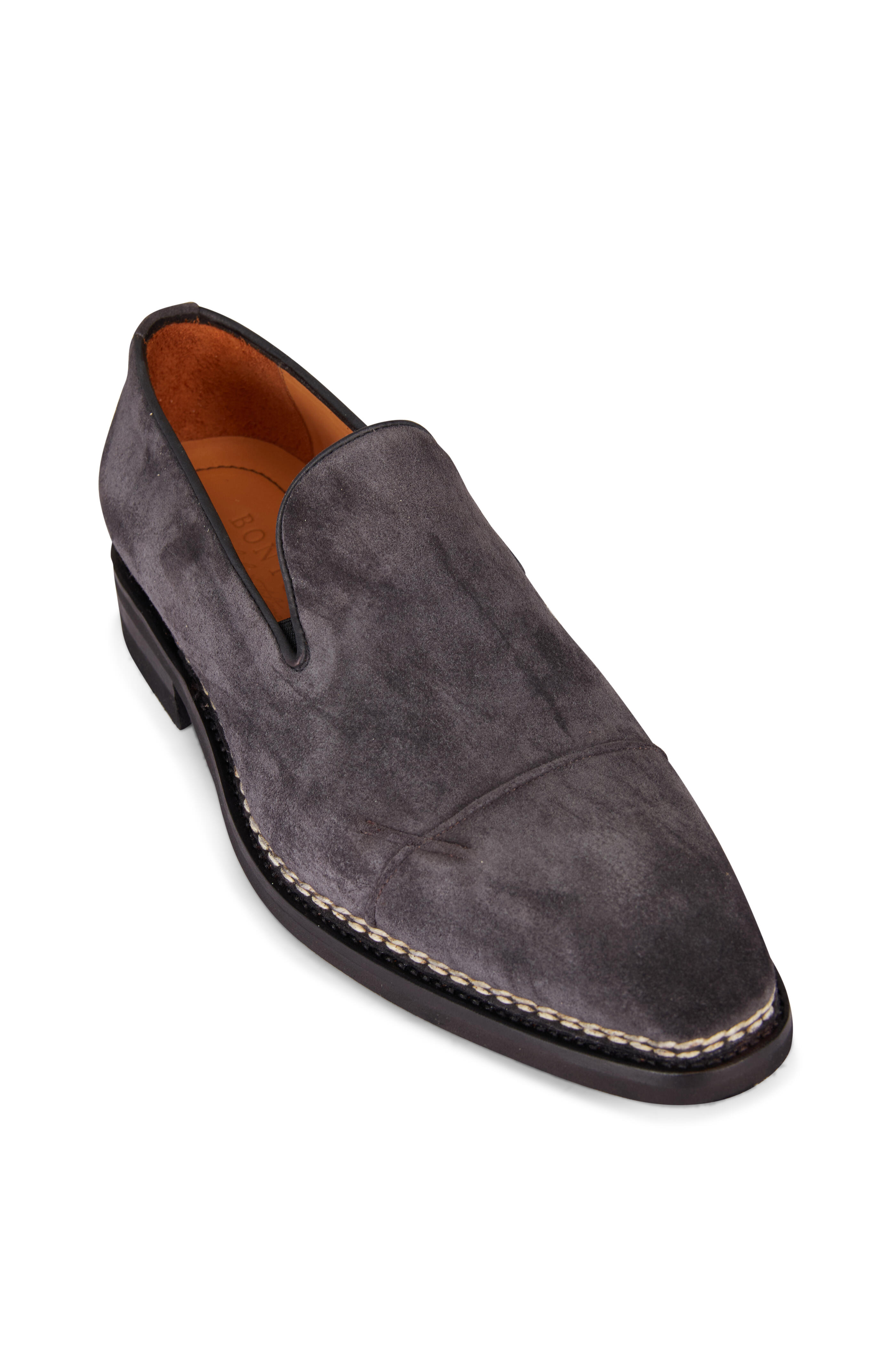 Bontoni - Archille Granite Suede Loafer - view 1