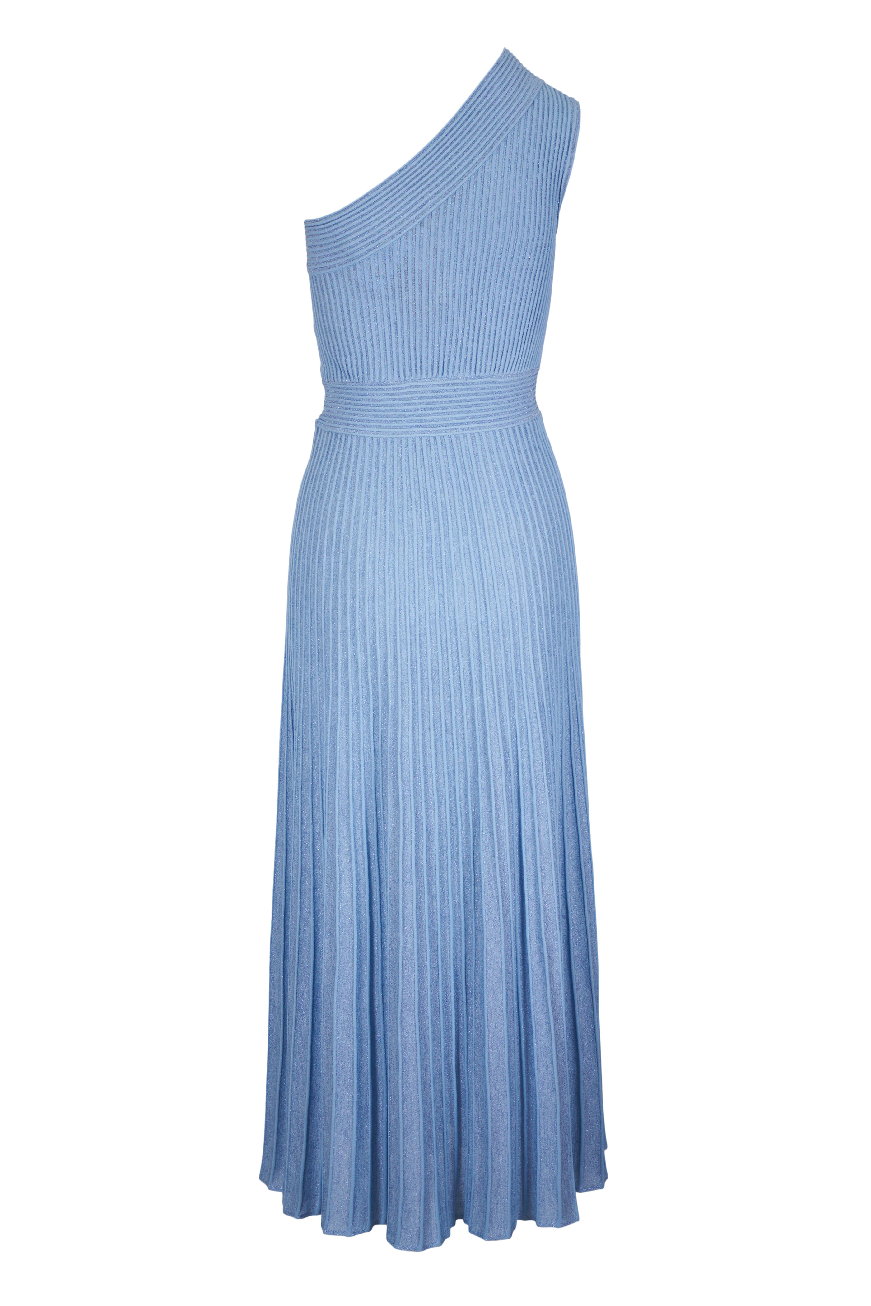 D.Exterior - Light Blue Plisse Lux Dress