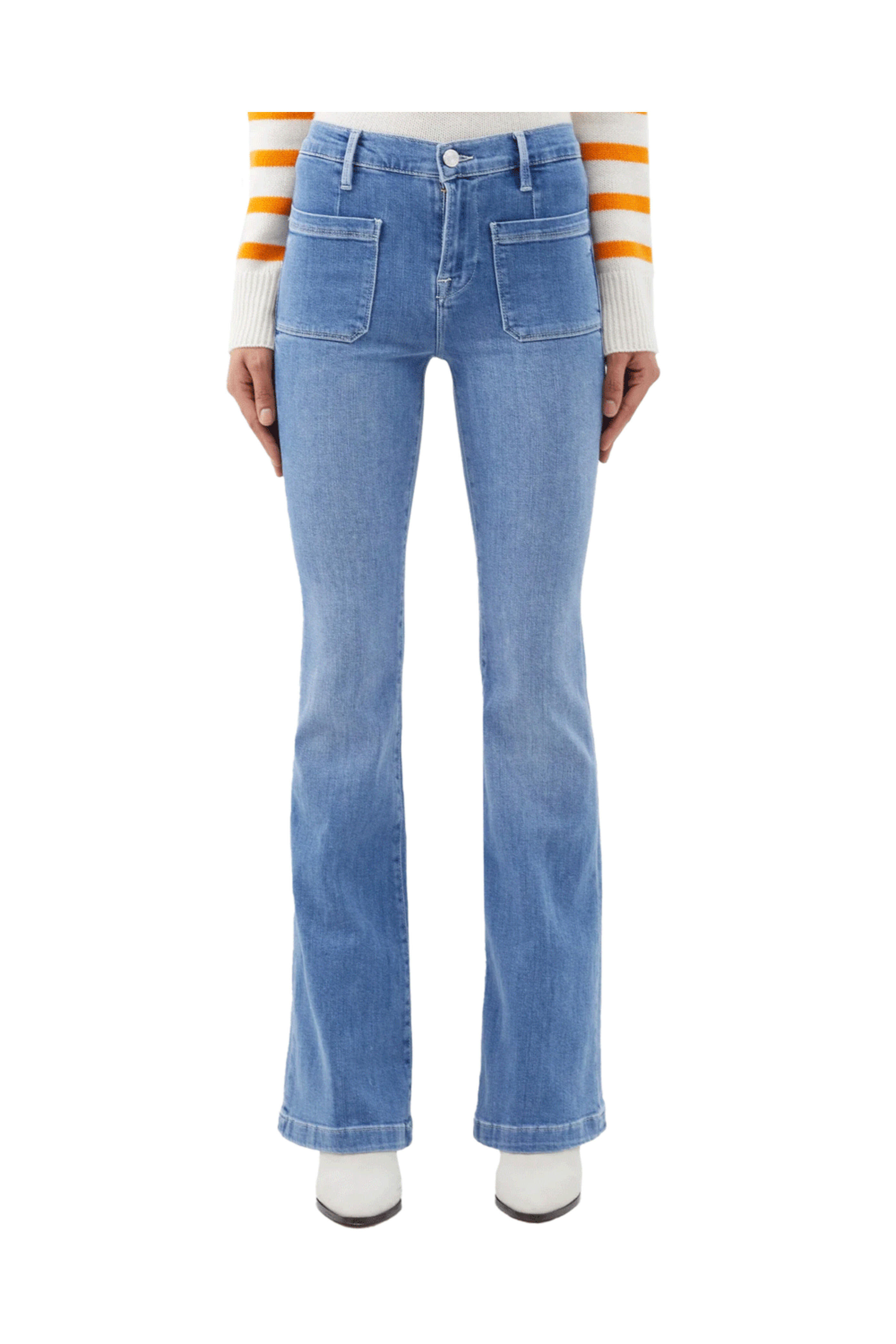 Frame - Le Bardot Flare Jean in Jonah