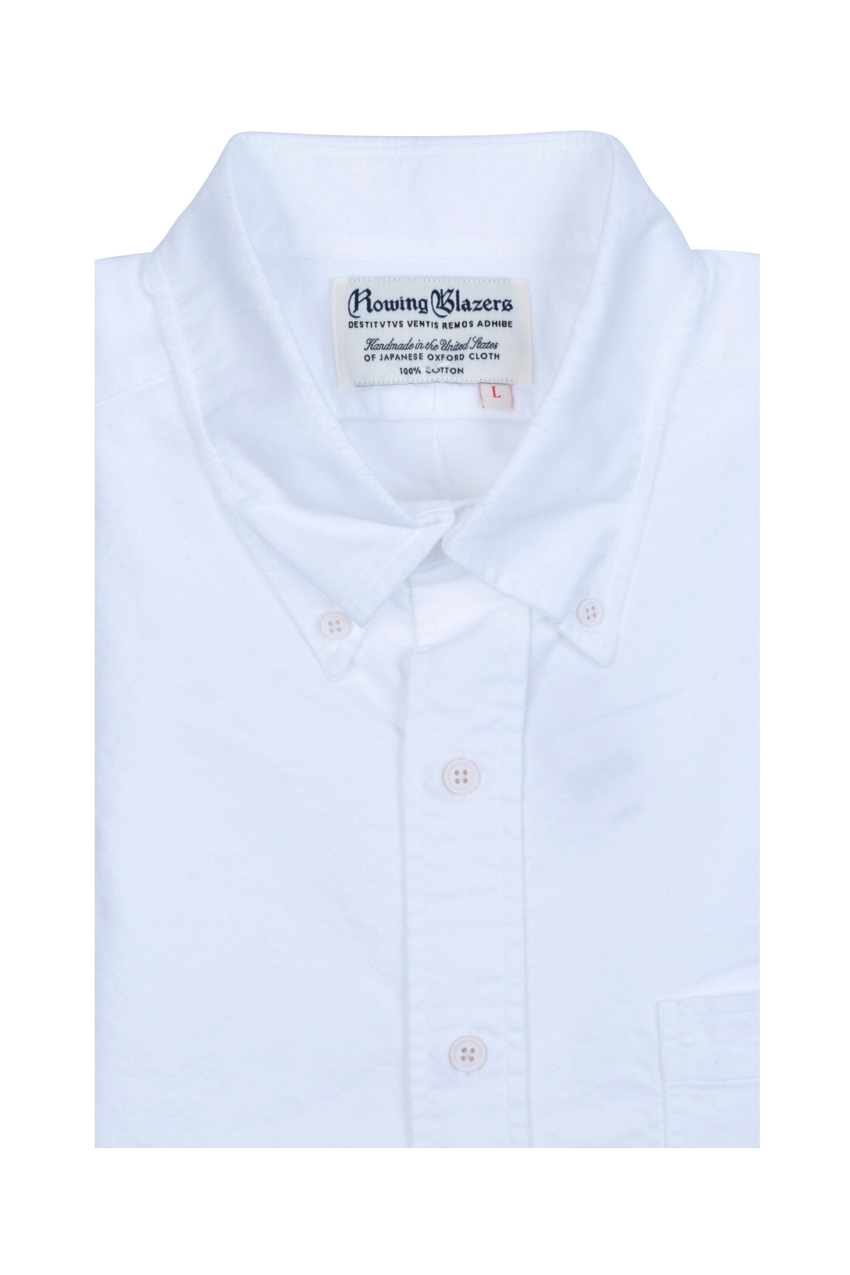 Rowing Blazers - White Distressed Oxford Sport Shirt