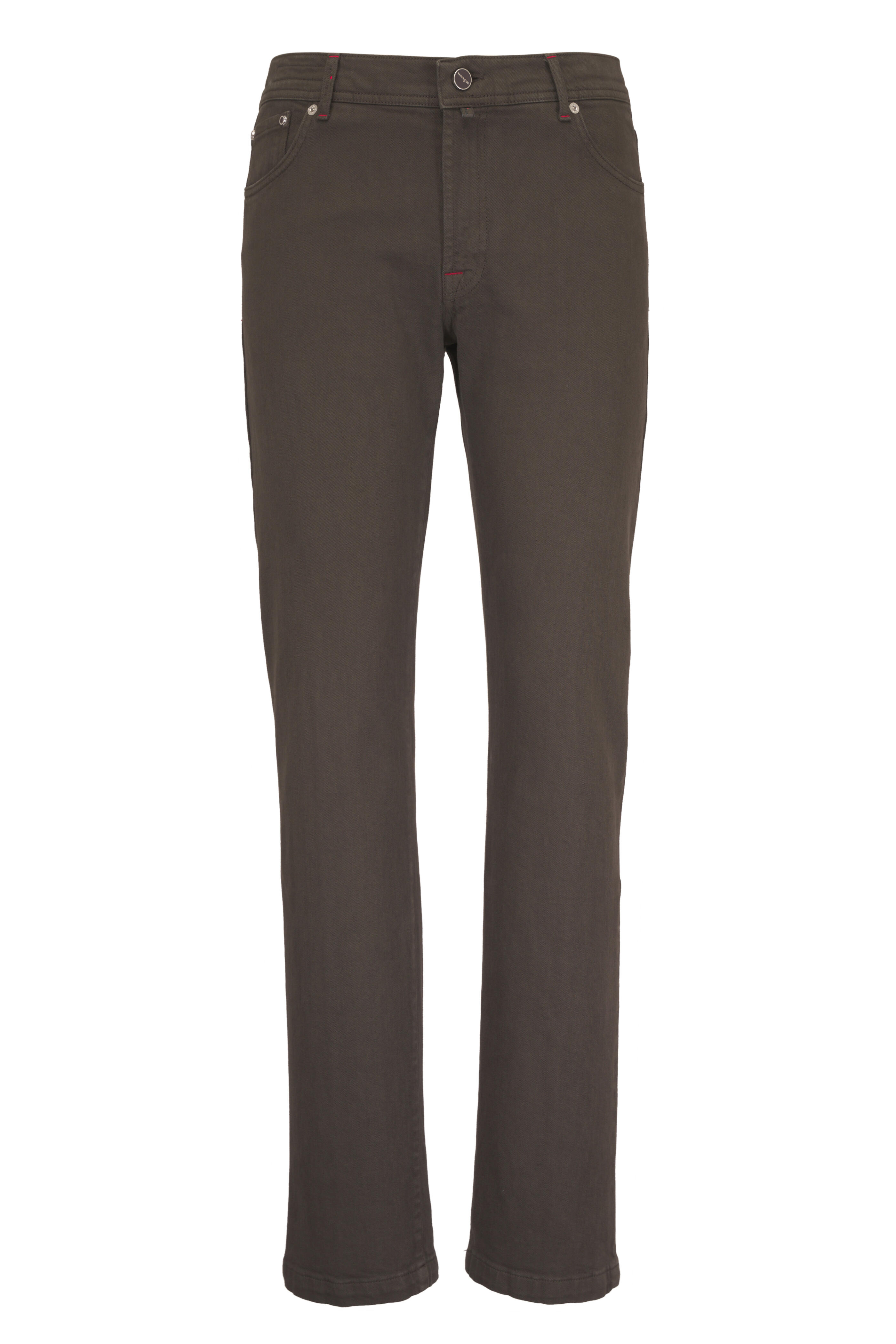 Kiton - Brown Five Pocket Denim Pant - view 1