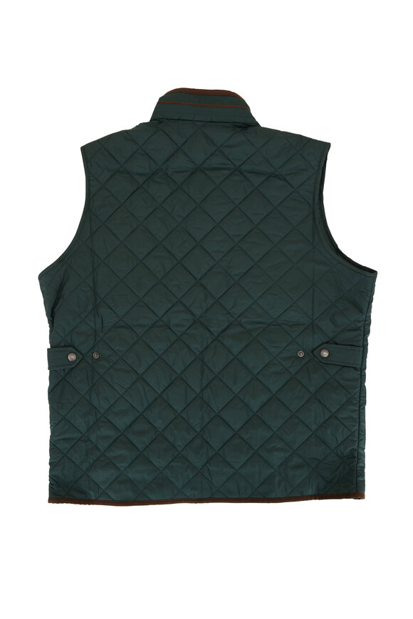 Peter Millar - Essex Balsam Green Quilted Travel Vest