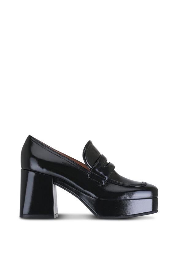 Gianvito Rossi - Rouen Black Chunky Loafer Pump, 45mm 