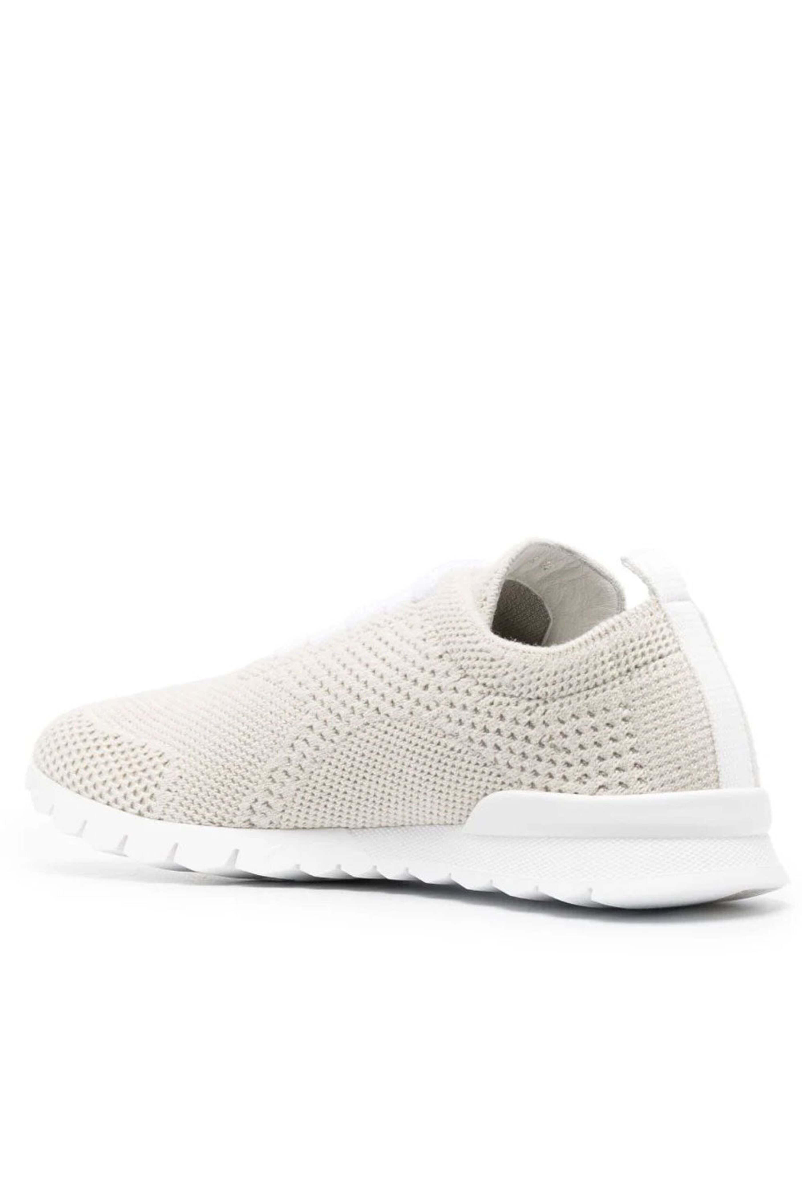 Kiton - Knit Low Top Sneaker in Beige