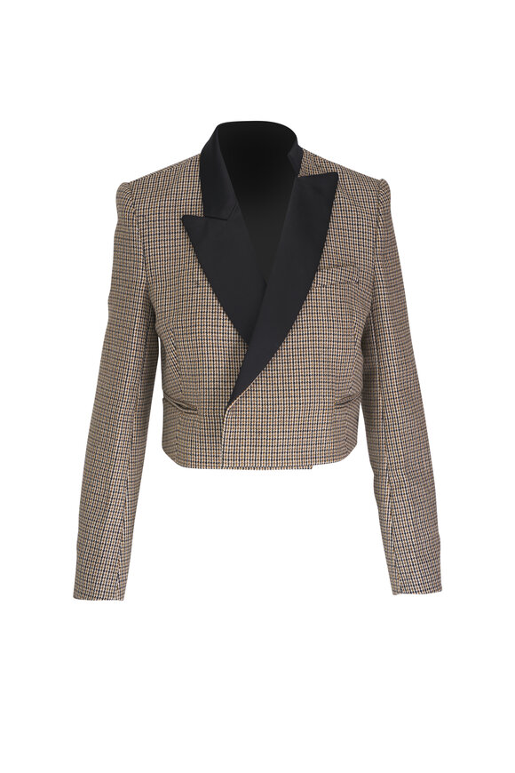 Dorothee Schumacher - Graphic Elegance Pepita Mix Khaki Jacket 