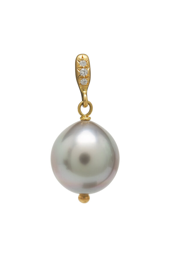 Caroline Ellen - Tahitian Pearl Earrings