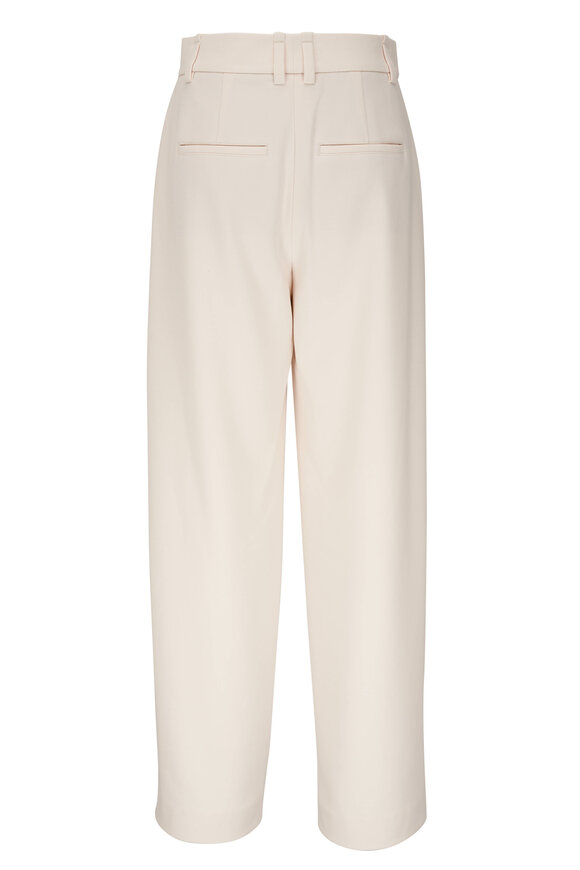 Vince - Off White Pintucked Wide Leg Pant 