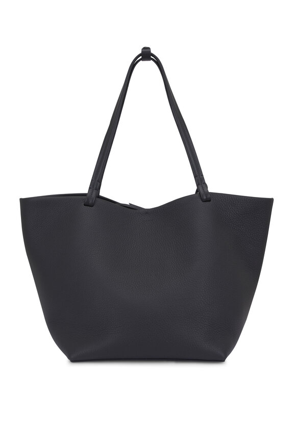 The Row - Park Ebony Suede Medium North South Tote