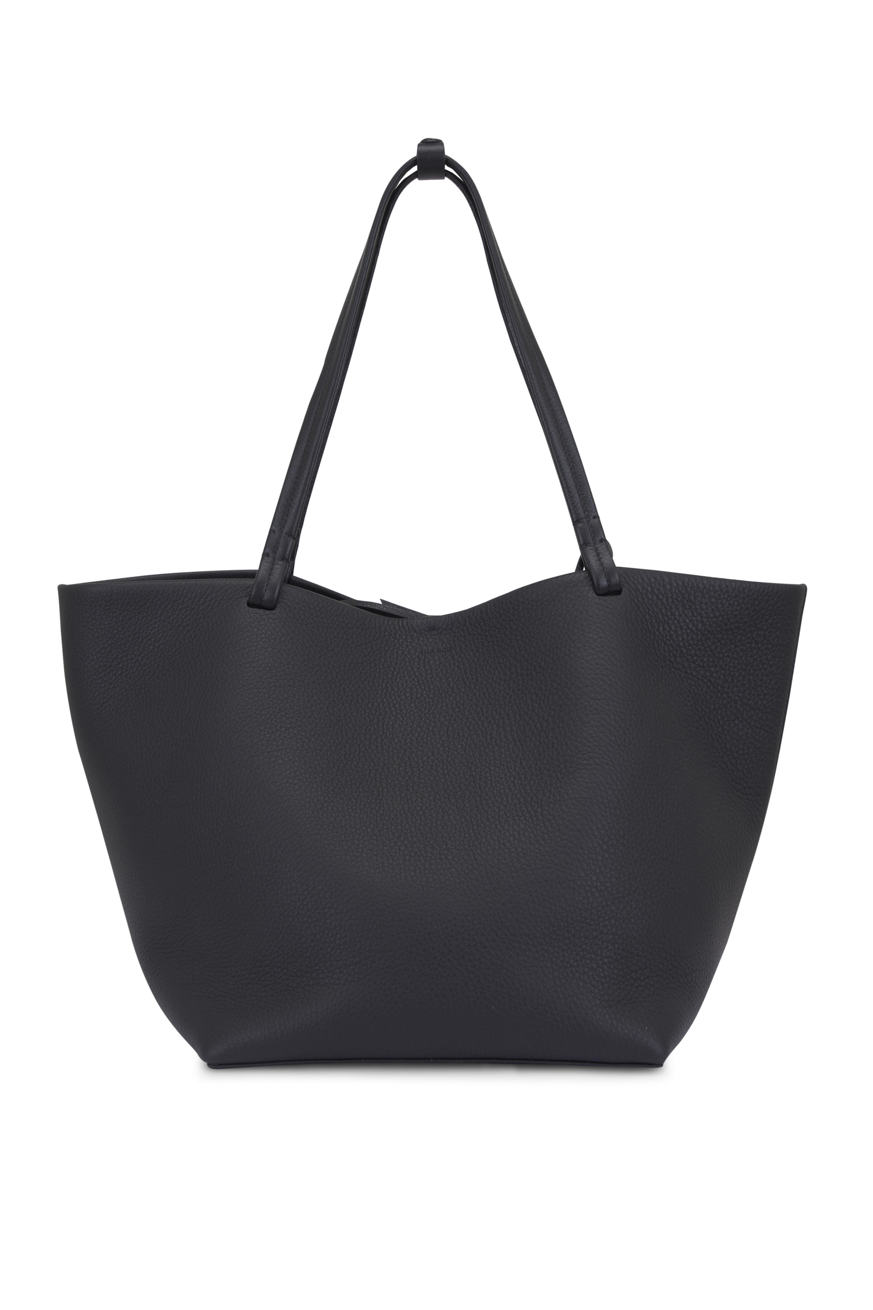 The Row - Park Tote Three Black Leather Tote | Mitchell Stores