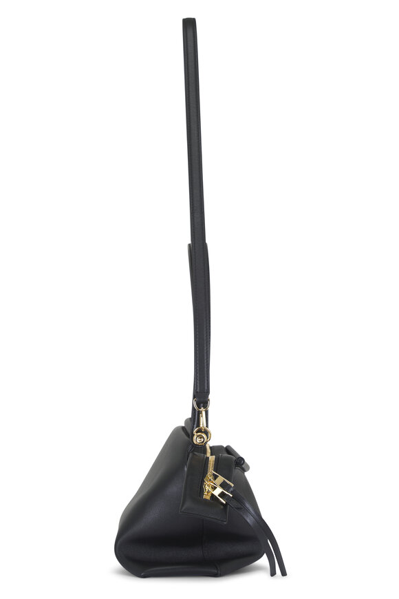 Loewe Small Whisker Black Leather Shoulder Bag - view 4