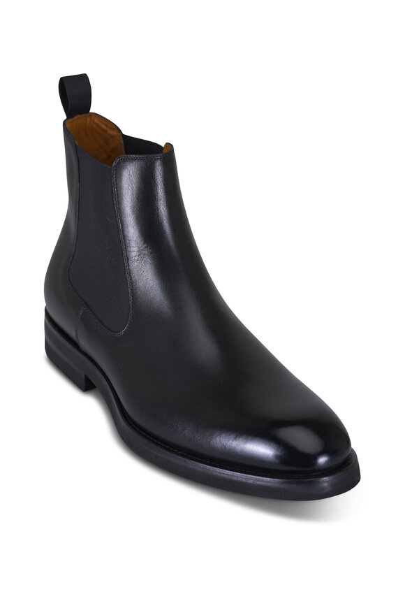 Magnanni Lonny Black Leather Pull On Boot - view 1